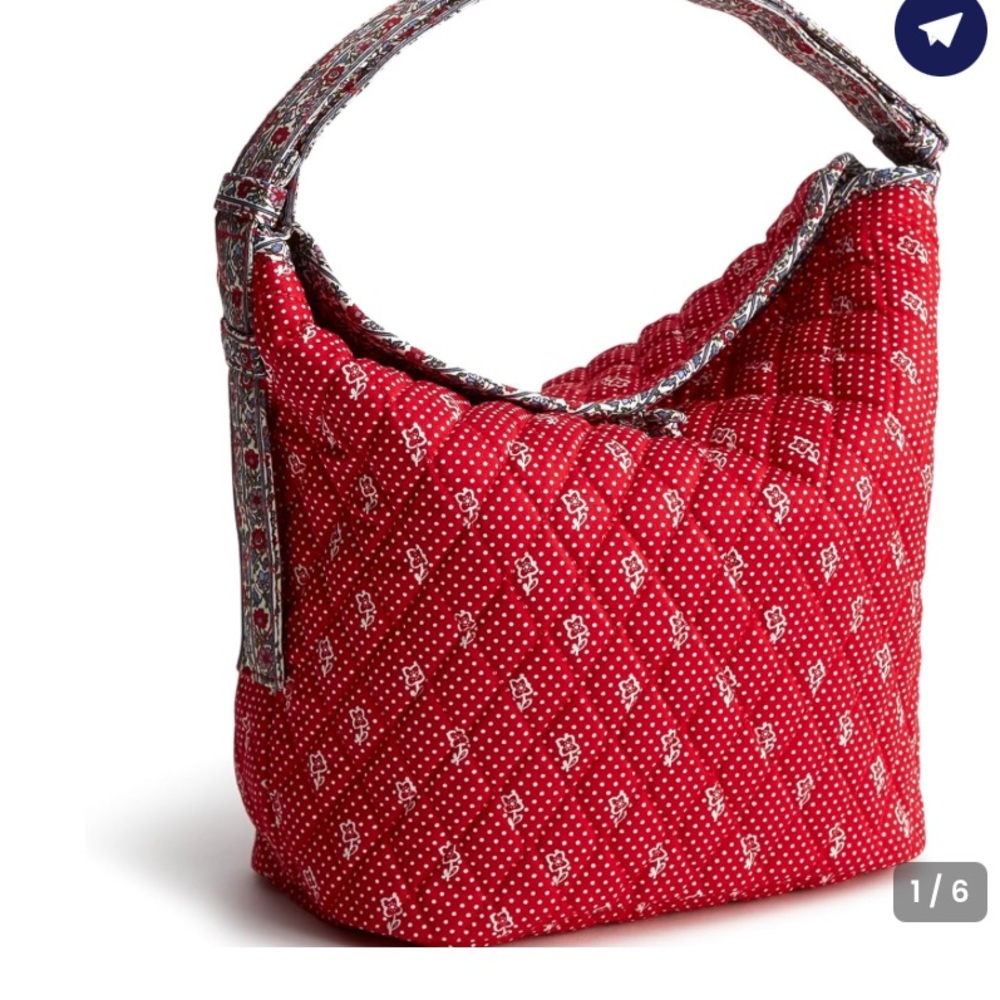 Vera Bradley Premium Cotton Astoria Shoulder Bag - Picture 3 of 14